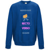 sweat bleu royal à personnaliser en ligne