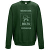 sweat vert sapin avec impression personnalisée