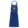 tablier bleu roy personnalisable en ligne avec photos et textes