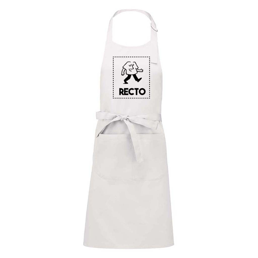 Tablier blanc à personnaliser