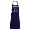 Tablier cuisine bleu marine à personnaliser