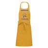 Tablier cuisine jaune moutarde à personnaliser