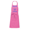 Tablier cuisine rose à personnaliser