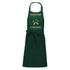 Tablier cuisine vert bouteille à personnaliser