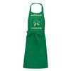 Tablier cuisine vert vif à personnaliser
