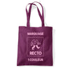 tote bag bordeaux personnalisable