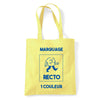 tote bag jaune personnalisable