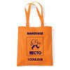 tote bag orange personnalisable