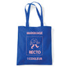 tote bag bleu royal personnalisable