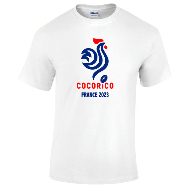 t-shirt cocorico rugby 2023