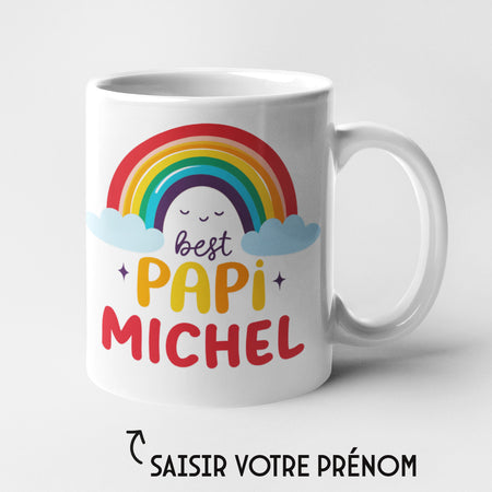 MUG BEST PAPI + PRÉNOM