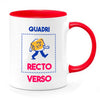 mug bicolore à personnaliser rouge et blanc
