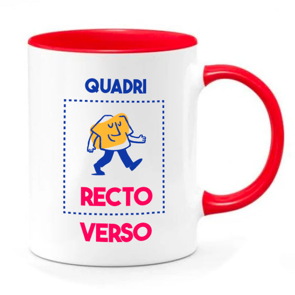 mug bicolore à personnaliser rouge et blanc