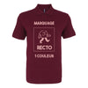 polo bordeaux à personnaliser avec logos ou textes
