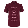 polo bordeaux custom à personnaliser en ligne