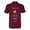 polo bordeaux personnalisable avec photos logos et texte