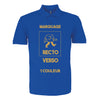 polo bleu roy custom à personnaliser en ligne