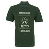 polo vert à personnaliser avec logos ou textes