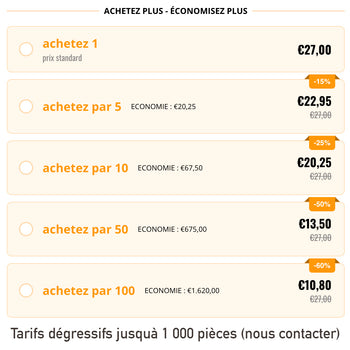 T-shirt enfant impression 1 FACE en QUADRI (toutes couleurs)