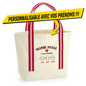 SAC SHOPPING MAMIE POULE