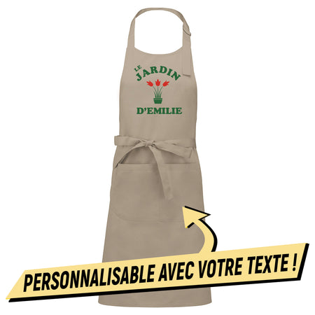 tablier de jardinage personnalisable