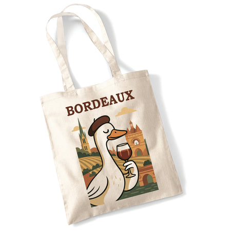 tote-bag bordeaux vin canard