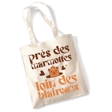 tote bag loin des blaireaux mais près des marmottes