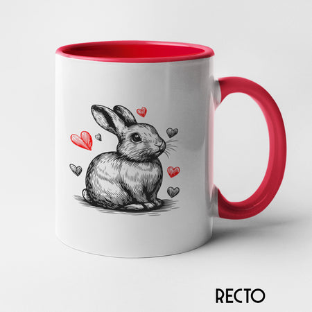 mug lapin saint valentin