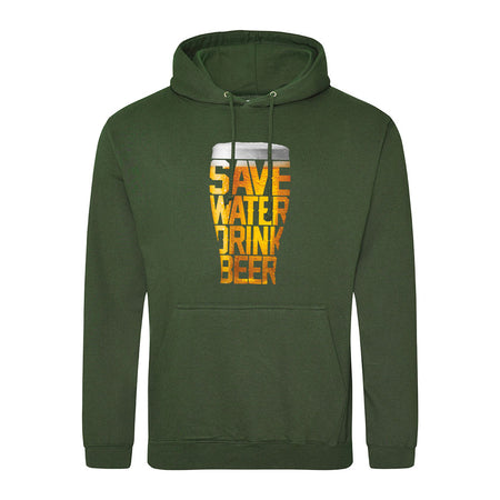 sweat capuche save water drink beer