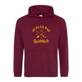 sweat capuche peux pas quidditch