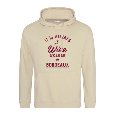 sweat capuche bordeaux