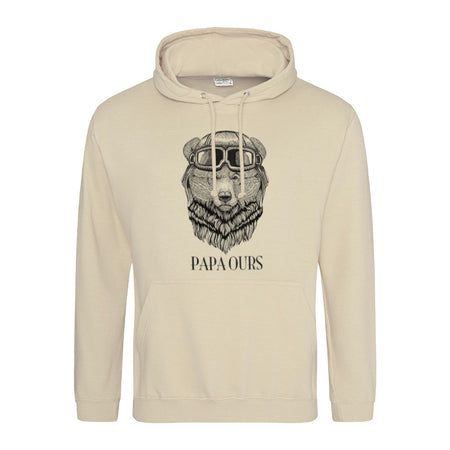 sweat capuche papa ours