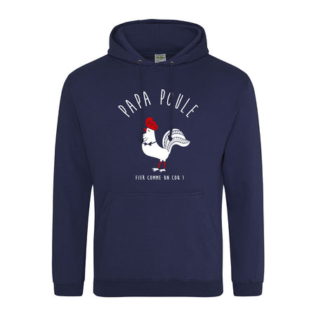 sweat capuche papa poule