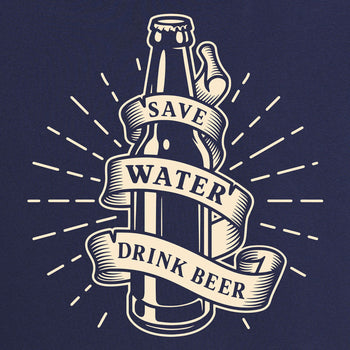 pull save water drink beer