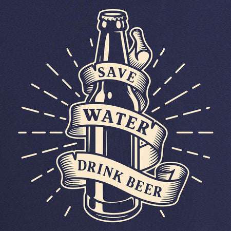 pull save water drink beer