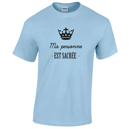 t-shirt ma personne est sacrée