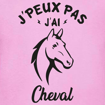 tshirt enfant j'peux pas j'ai cheval