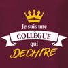 tshirt je suis une collegue qui dechire