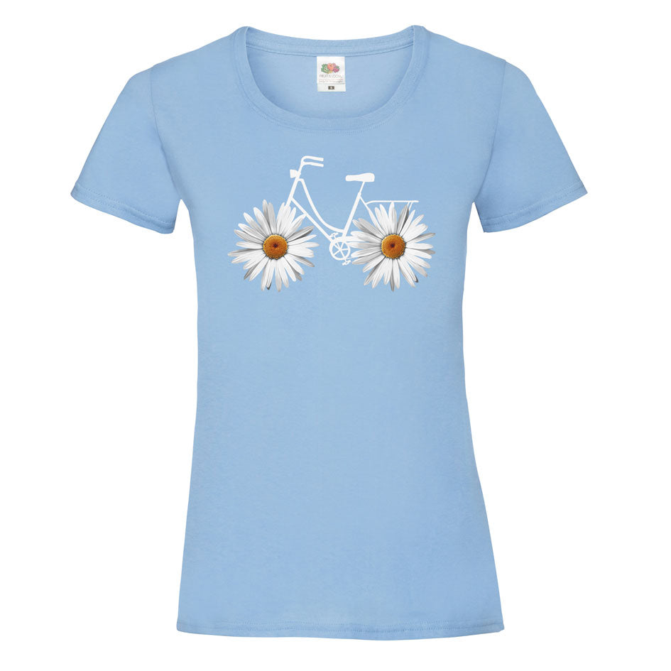 t-shirt vélo fleur