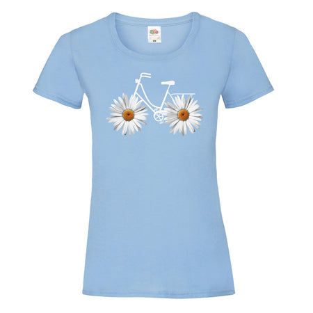 t-shirt vélo fleur