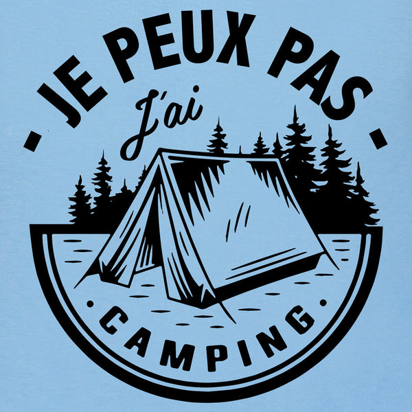 tee-shirt je peux pas j'ai camping