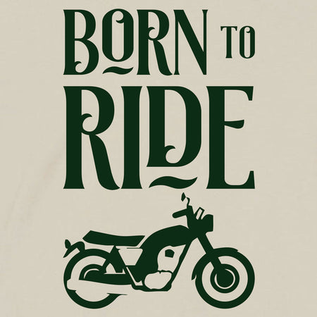 tshirt born to ride moto