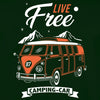 tshirt live free camping car