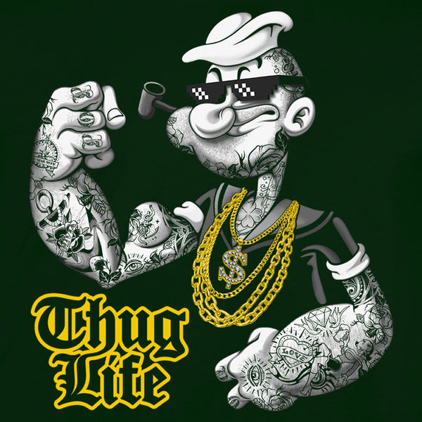 tshirt popey thug life