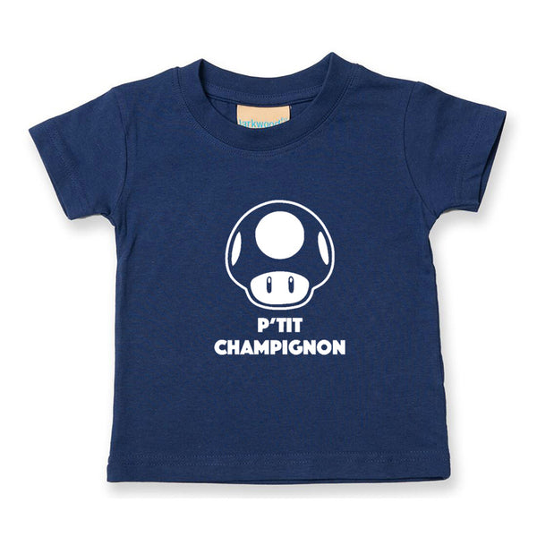 t-shirt bébé champignon