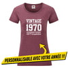 T-shirt femme anniversaire vintage