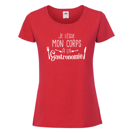 t-shirt je lègue mon corps à la gastronomie