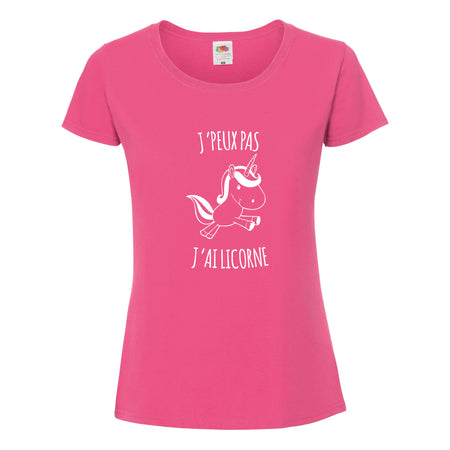 t-shirt je peux pas j'ai licorne