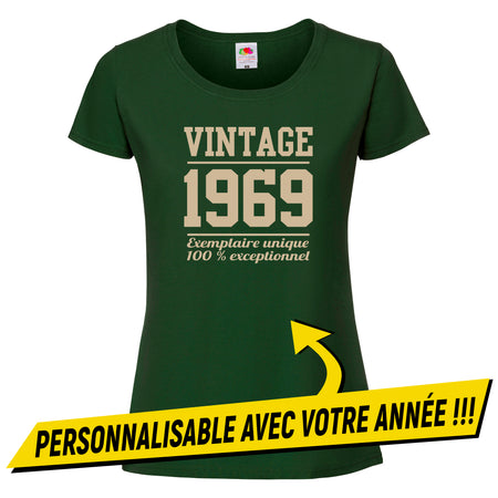 Tee shirt femme anniversaire vintage