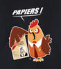 t-shirt papiers poulet